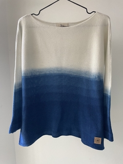 Sweater Alma crudo degrade indigo