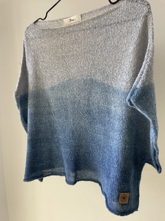 Sweater Lara gris degrade indigo