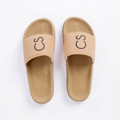 Chinelo Slide Bege - cscolla