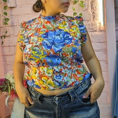 Blusa Makaria Flores Grandes