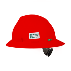 Ala ancha casco MSA rojo