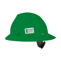 Ala ancha casco MSA verde