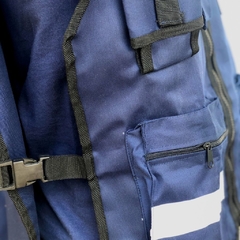Chaleco brigadista azul marino - Mirsi Seguridad industrial para trabajador y equipo de proteccion personal tienda de epp industrial para trabajo, seguridad e higiene