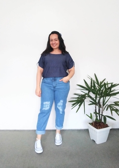 Blusa Jeans em Viscose na internet