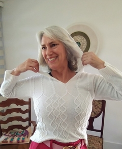 Blusa de Tricô Mousse com Capuz