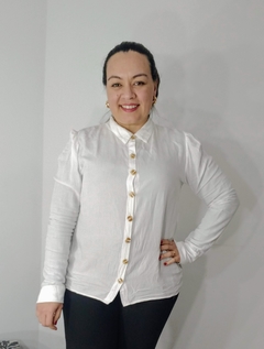 Camisa em Viscose Elisa Branca - loja online