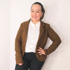 Blazer Vintage de Lã Tweed Sofia