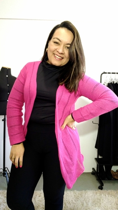 CARDIGAN EM TRICÔ FINO E DELICADO - Priscila Vignol Store