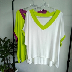 Blusa Oversized em Viscolycra Off White