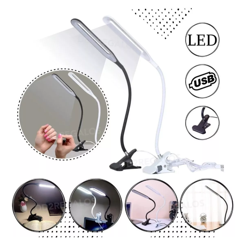 Lámpara Led Flexible con Agarre Rapido