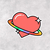 Sticker - Corazon arcoiris