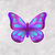 Sticker - Mariposa violeta