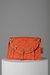 Bolsa Clutch Laranja com Pedrarias