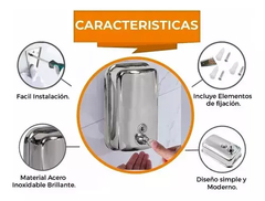 DISPENSER JABÓN 500ml ACERO INOXIDABLE - MARILA HOME