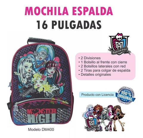 Mochila Monster High 16''