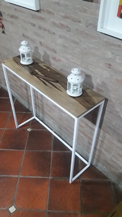 Mesa recibidora Zara con madera - comprar online