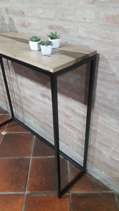 Mesa recibidora Zara con madera - tienda online