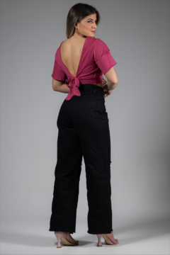 Calça Wide Leg preta - Walk Jeans 