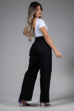 Calça Wide Leg preta - comprar online