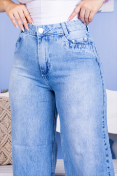 Calça Sofia - Calça Jeans feminina Wide Leg - Livoe