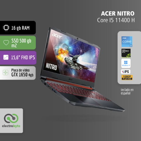 Notebook Acer NITRO / Intel core i5 11va