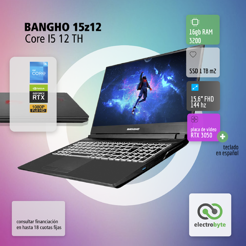 Notebook Bangho 15z12 // Core i5 12 TH