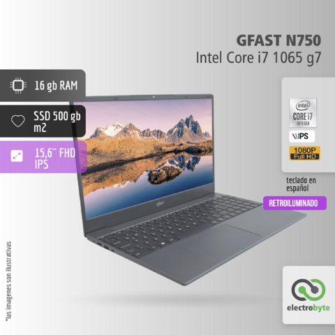 Notebook GFAST n750 / Intel Core i7 10MA