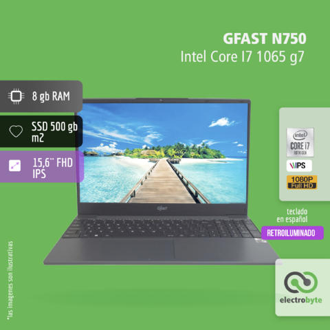 Notebook GFAST N750 / Intel Core i7 10MA