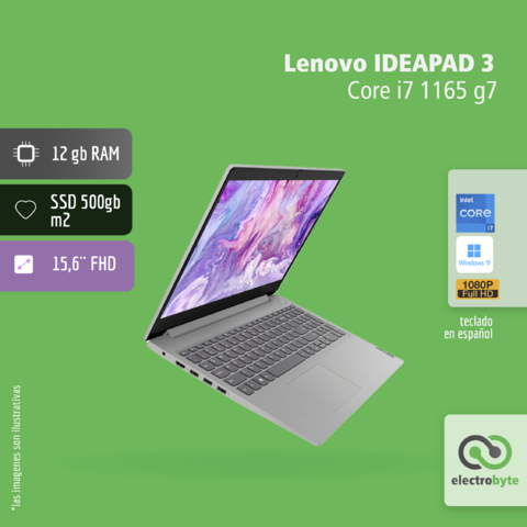 Notebook Lenovo ideapad 3 - Core i7 11Va
