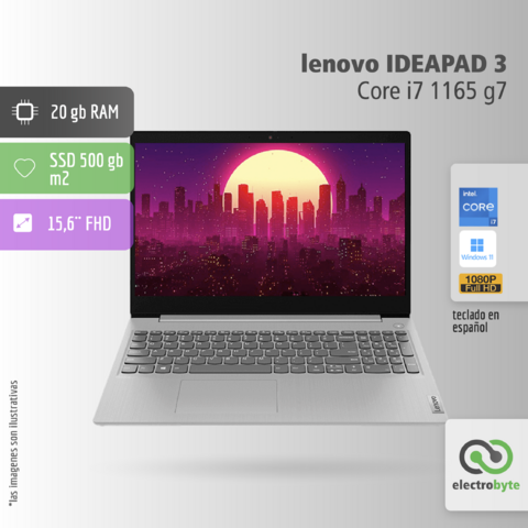 Notebook Lenovo ideapad 3 - Core i7 11 VA