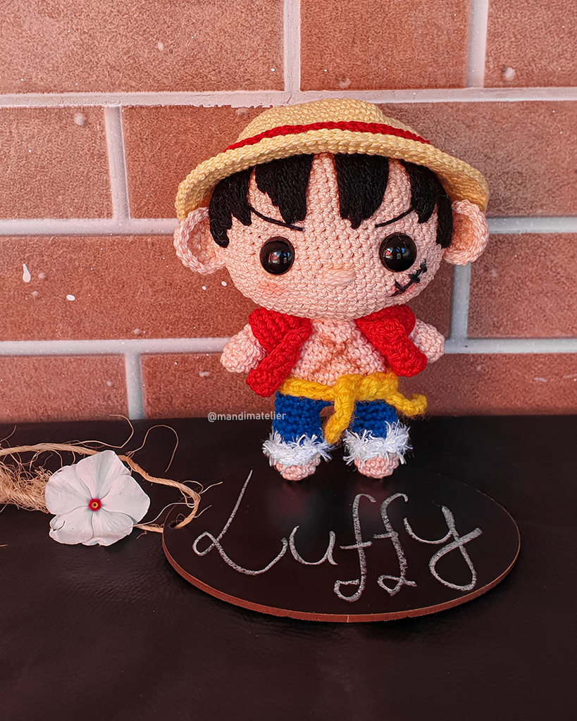 Amigurumi Chibi: Luffy [One Piece] - Mandim Atelier