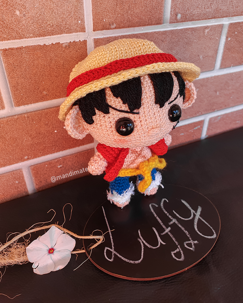 Amigurumi Chibi: Luffy [One Piece] - Mandim Atelier