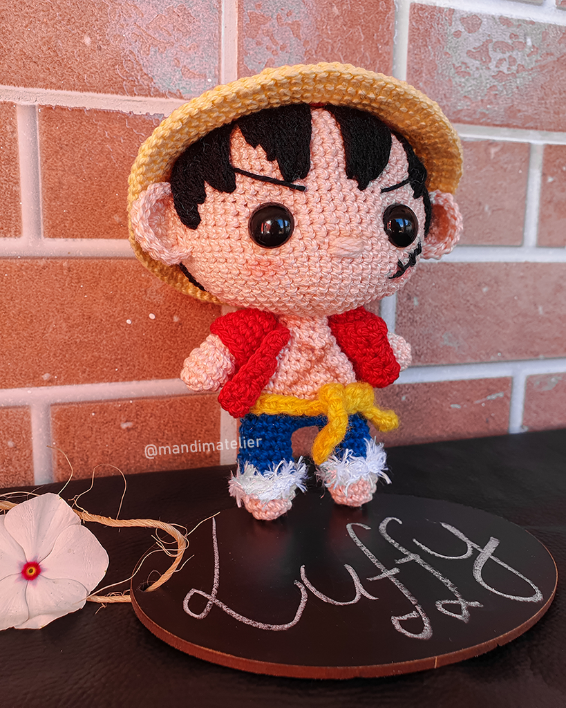 Amigurumi Chibi: Luffy [One Piece] - Mandim Atelier