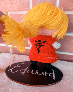 Amigurumi Chibi: Edward Elric [Fullmetal Alchemist] - loja online