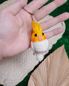 Chaveiro Amigurumi: Mini passarinho