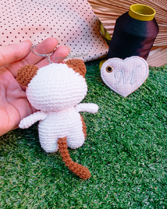 Chaveiro Amigurumi: Bichinhos + Coração - Mandim Atelier