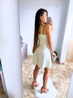 Vestido Off White Com Pedraria - Lucchi Store