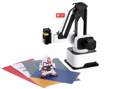 Rotrics Dexarm All-in-one Desktop Robot Arm , Braço Robótico Versátil de Mesa Tudo-em-um , Gravador a Laser, Cortador a Laser , Impressora 3D , e Suporte para Caneta , Alta precisão e expansibilidade - comprar online