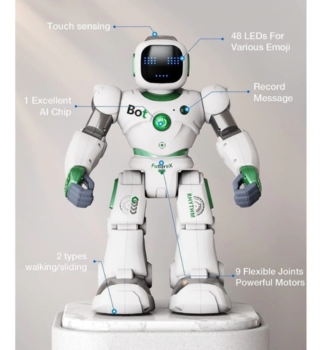 Ruko Carle Large Smart Robot Toys for Kids | Robô Gigante Inteligente Educacional | Comandos de Voz e pelo APP | Programável e Interativo | Sensor Gravitacional | Meninos e Meninas de 4 a 9 anos en internet