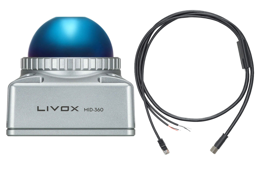 LIVOX TECH Mid-360 LiDAR + LIVOX TECH Three-Wire Aviation M12 Connector