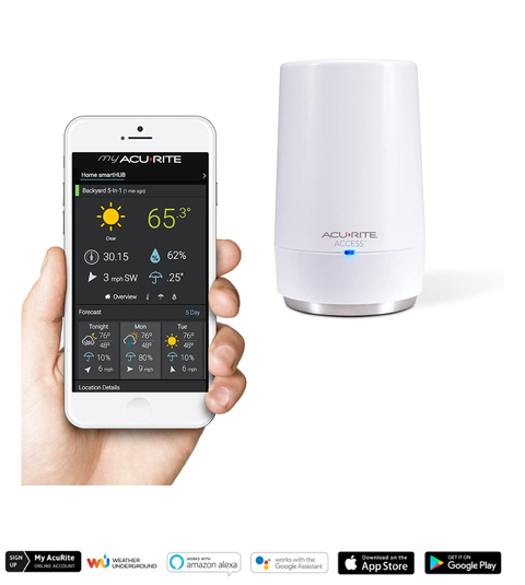 AcuRite Access Hub Monitoramento Remoto Acesso a Internet e Connect PC Compatível com Amazon Alexa