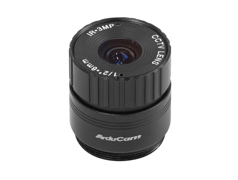 Arducam Lens for Raspberry Pi High Quality Camera, Wide Angle CS-Mount Lens, 6mm Focal Length with Manual Focus , LN029