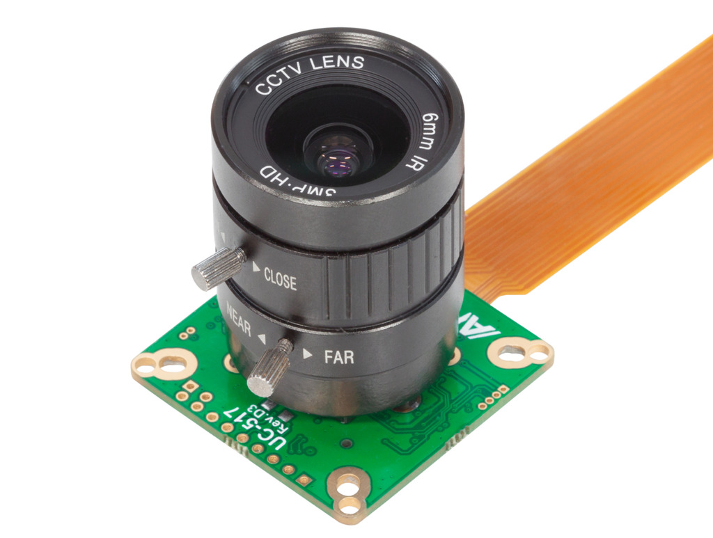 Arducam High Quality Camera, 12.3MP 1/2.3″ IMX477 , 477P HQ Camera Module + 6mm CS-Mount Lens for NVIDIA® Jetson Nano , NX , AGX , Raspberry Pi , B0249 , B0240