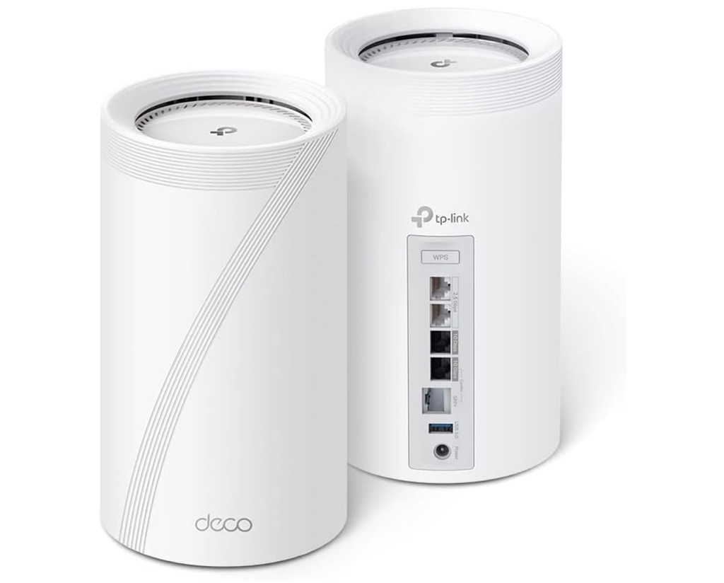 TP-Link Tri-Band WiFi 7 BE22000 Whole Home Mesh System DECO BE85(2-PACK) , 560m²