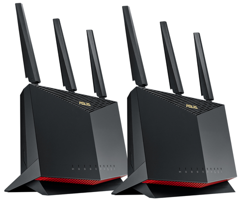 ASUS RT-AX86U AX5700 Wireless Dual-Band Gigabit Gaming Router l Roteador Gamer l Projetado para games online e móveis l 2 portas USB 3.2 l Cobertura de até 600 m² l Incluída Segurança de Internet Vitalícia l Compatível com PS5 - comprar online