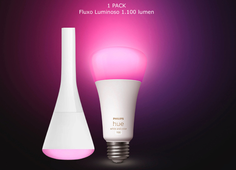 Philips Hue White and Color Ambiance Explore l Smart Energised Pendant l Luminária LED Pendente Inteligente l Poderoso Fluxo Luminoso de até 3.300 lumen l Copas, Cozinhas, Sala de Jantar, Escritório, Cabeceira l Compatível com Alexa, Apple Homekit & Google Assistant l Requer Hue Bridge - Loja do Jangão - InterBros