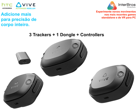 Imagen de HTC VIVE Ultimate Tracker 3+1 Kit + TrackStraps for VIVE Ultimate Tracker + Dance Dash Game Key