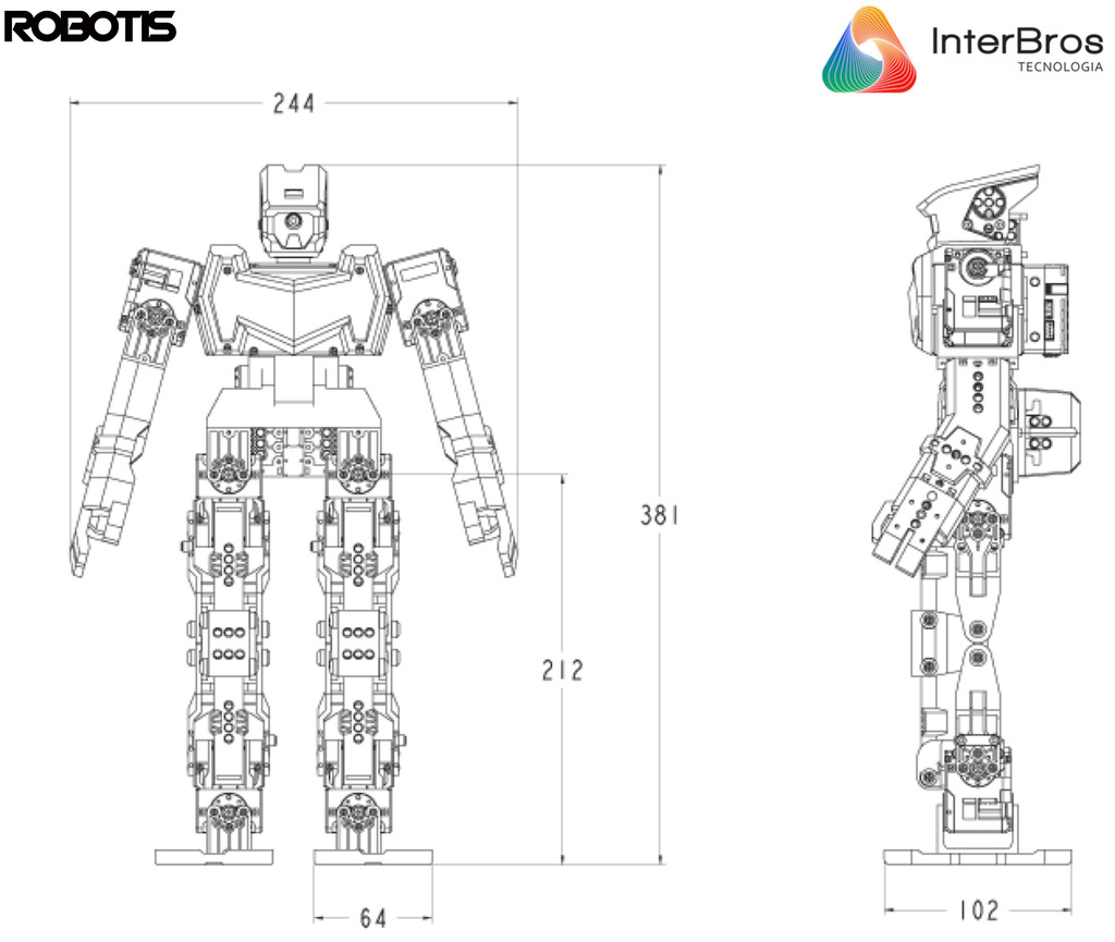 Robotis Steamcup Engineer Robot KIT 1 + KIT 2 , Developer Kit , Habilitado para IA , Educacional , Idade: 15+