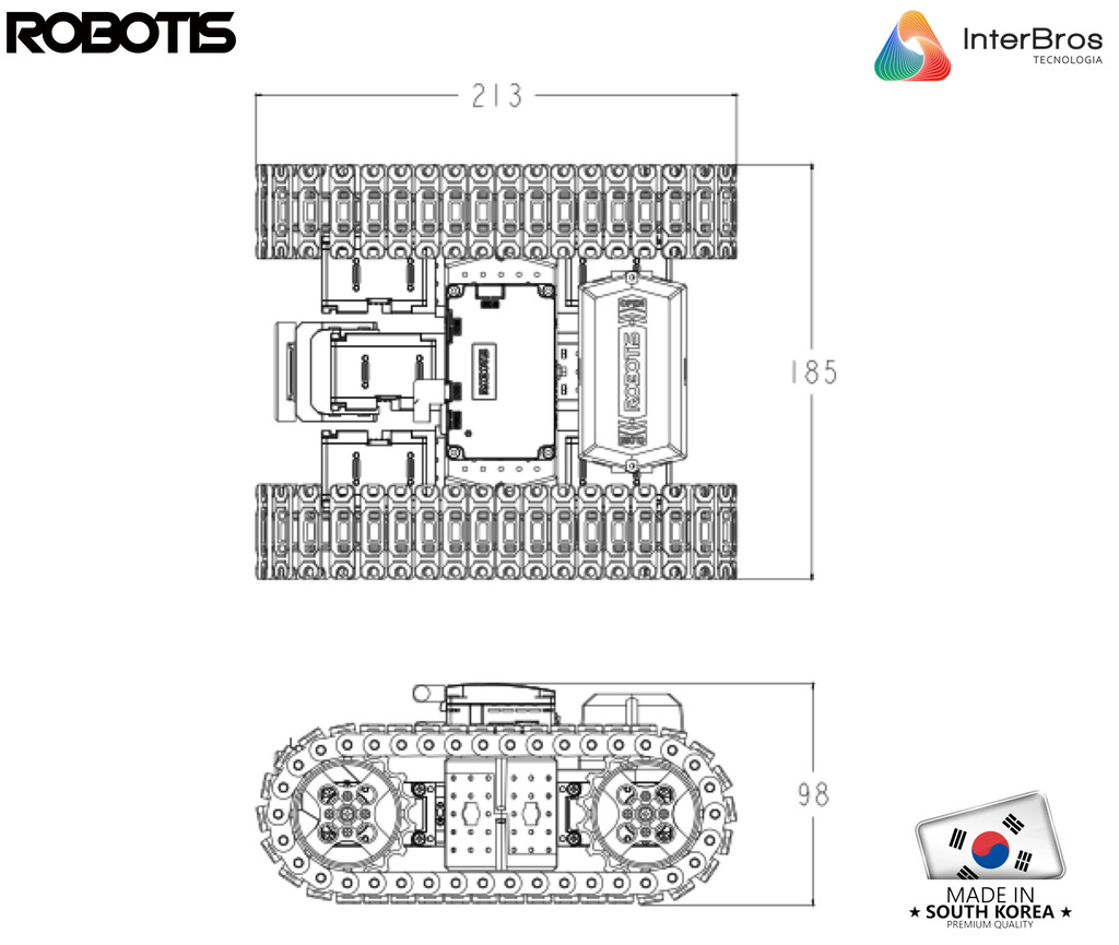 Robotis Steamcup Engineer Robot KIT 1 + KIT 2 , Developer Kit , Habilitado para IA , Educacional , Idade: 15+ - loja online