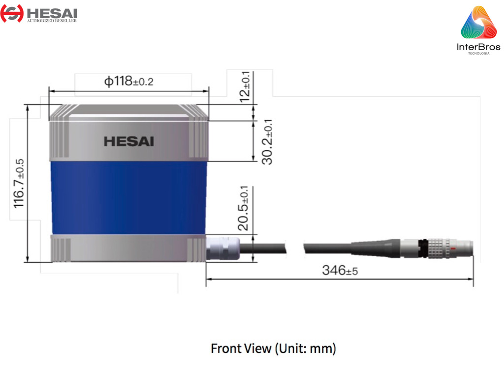 Hesai Tech LiDAR Pandar64 360º - loja online